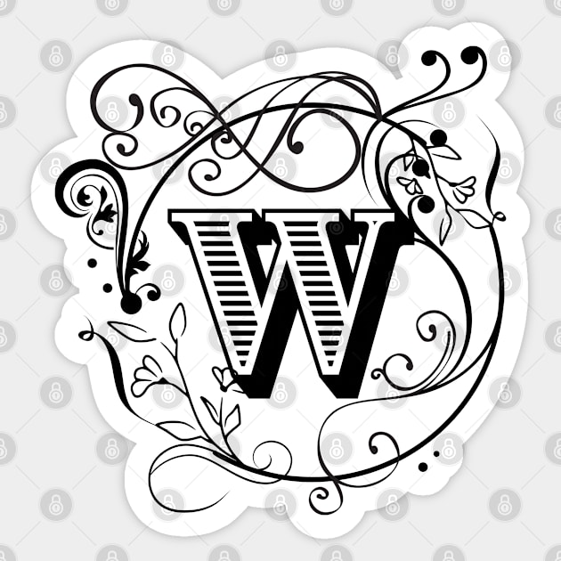 Letter W Sticker by TheSoldierOfFortune